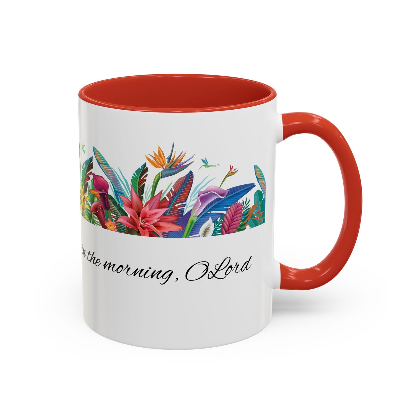 Mug - Inspirational Morning Prayer Accent Coffee Mug (11, 15oz)