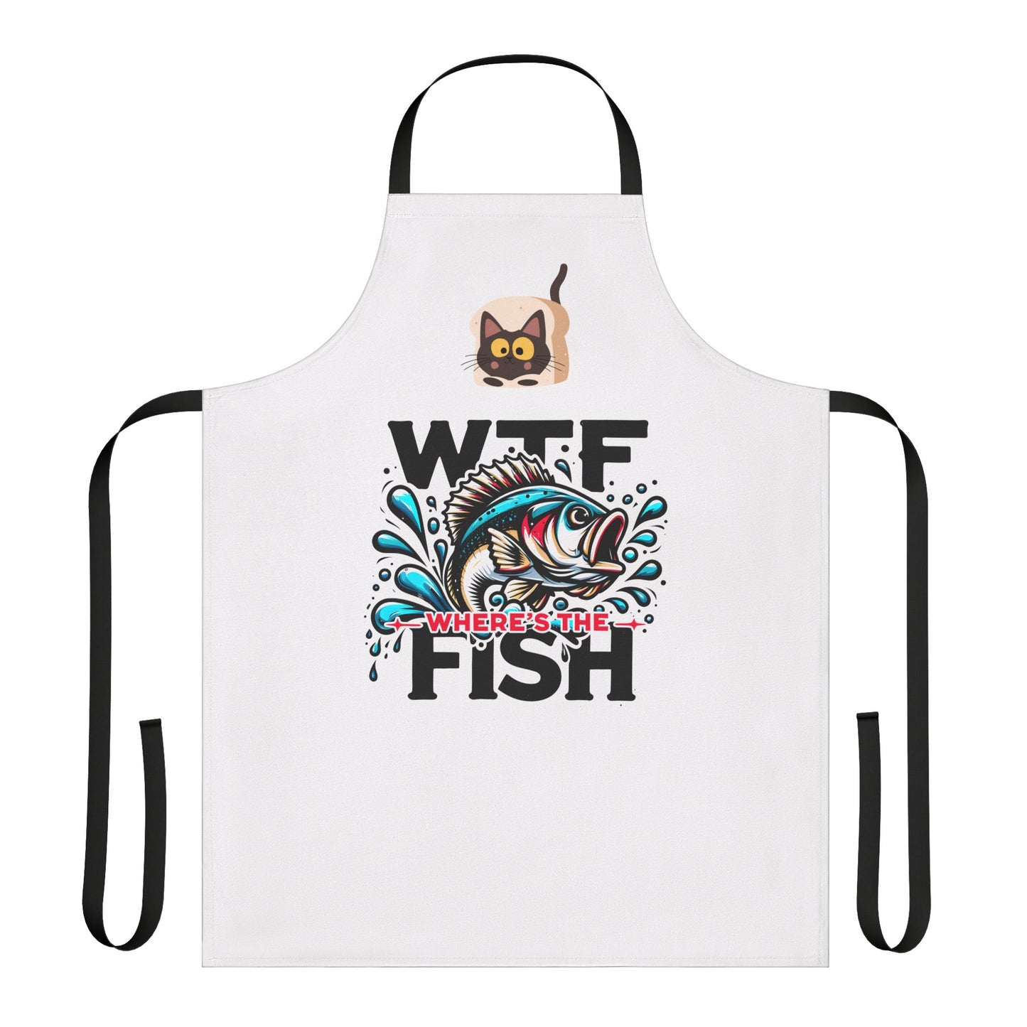 Apron, Fish Design, 5-Color Straps