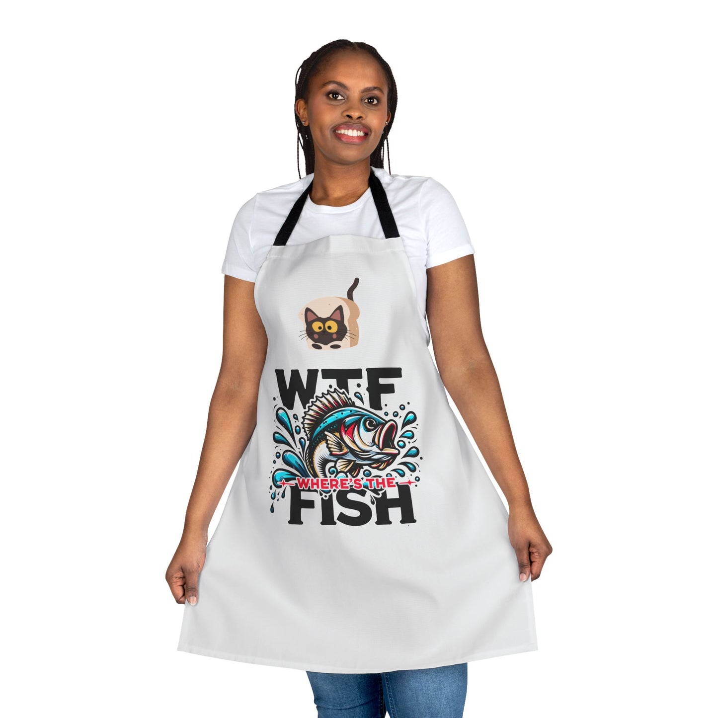 Apron, Fish Design, 5-Color Straps