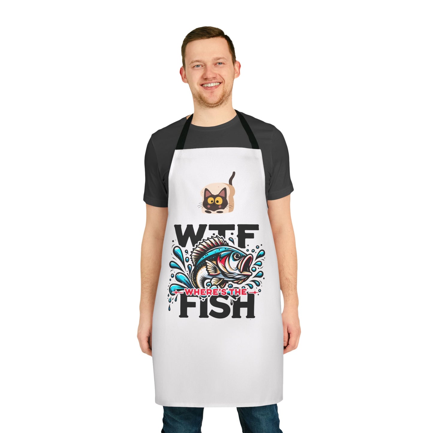 Apron, Fish Design, 5-Color Straps